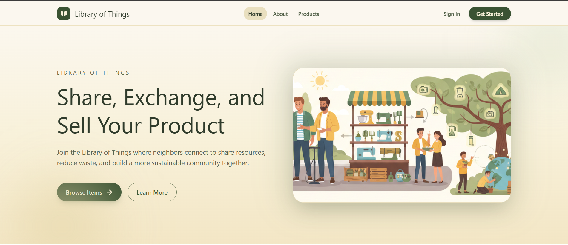 Library Manager header